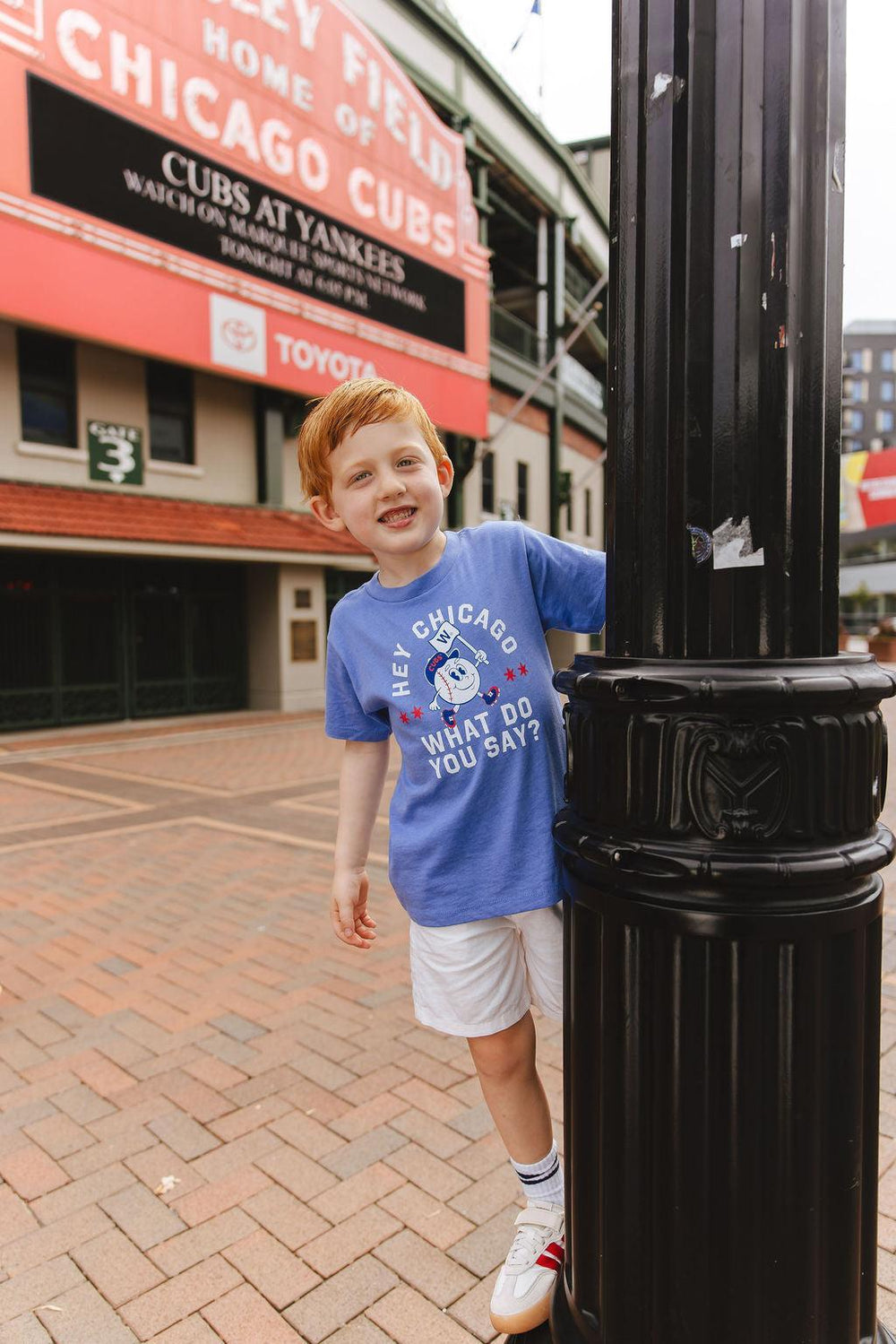 Chicago Cubs X Mini Wonder Hey Chicago Toddler Tee Short Sleeve Tees Alice & Wonder