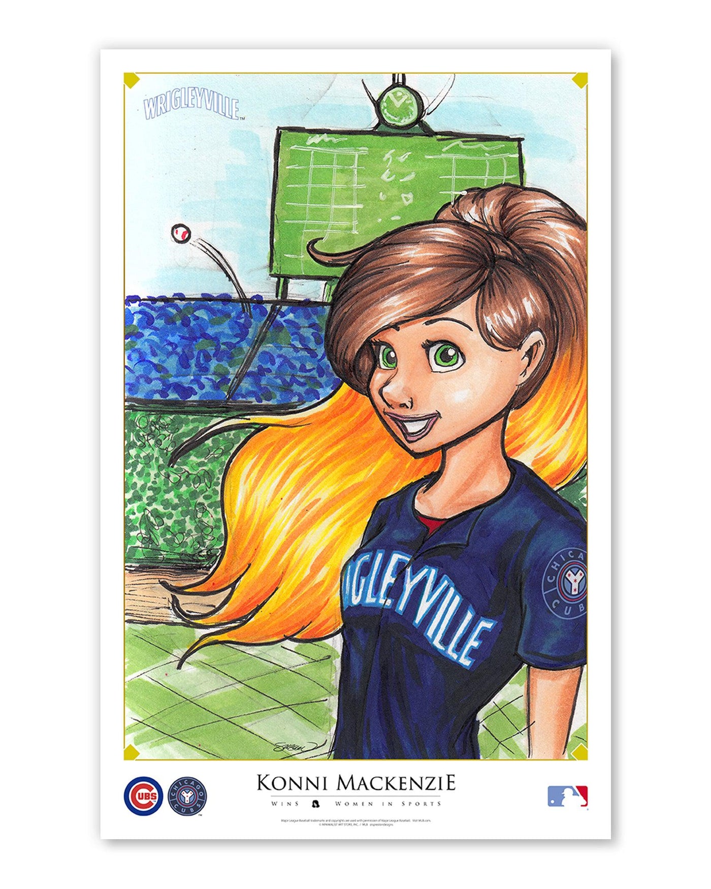 CHICAGO CUBS S PRESTON WINS KONNI MACKENZIE CITY CONNECT PRINT