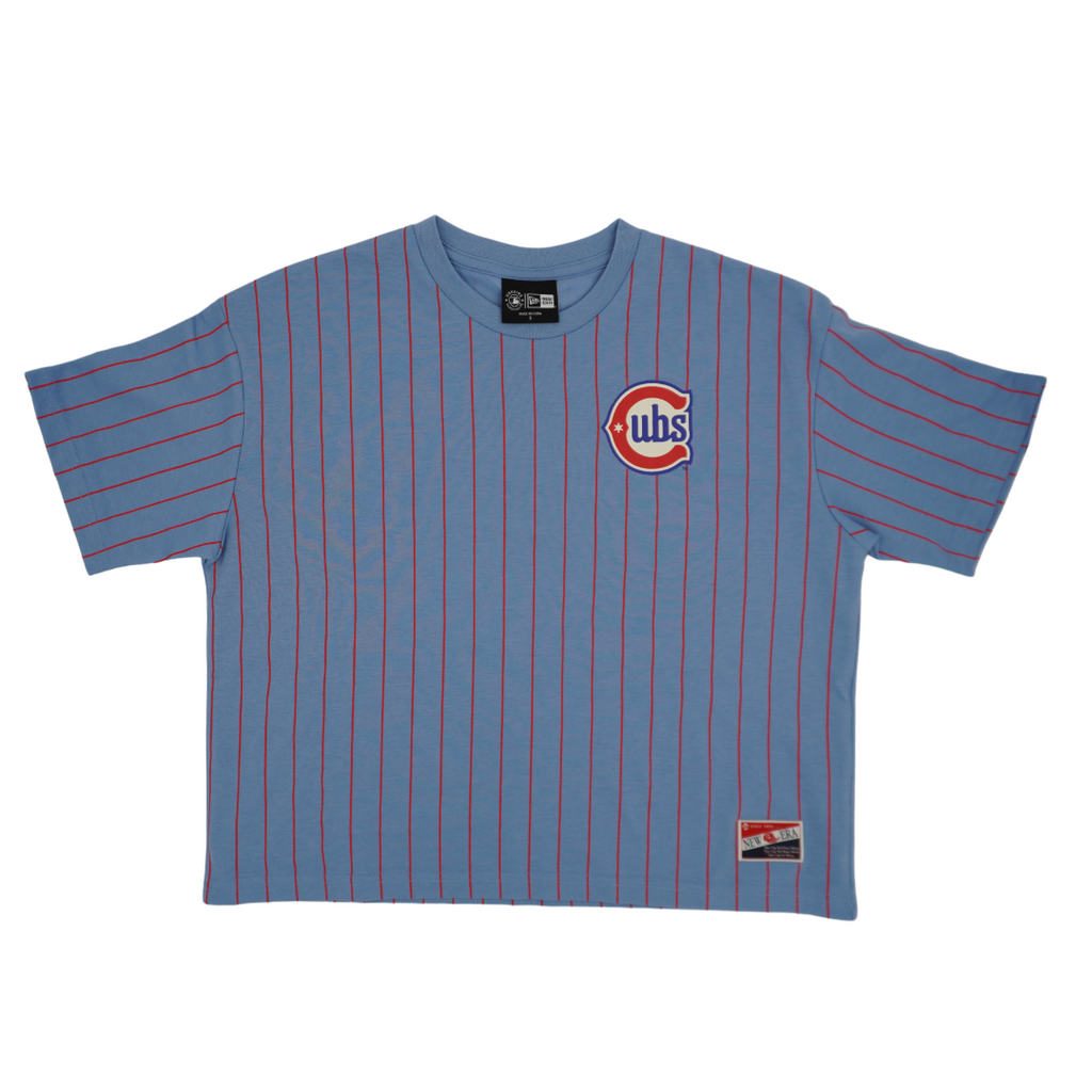☆New Era☆ MLB Chicago Cubs Felt Pocket T-Shirt Evening Blu New Era 2025 MLB Chicago Cubs Felt Pocket T-Shirt, Evening