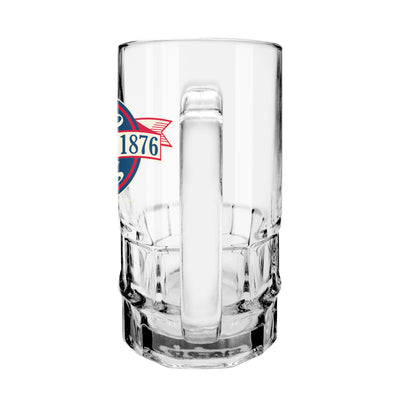 CHICAGO CUBS BULLSEYE LOGO BANNER BEER MUG
