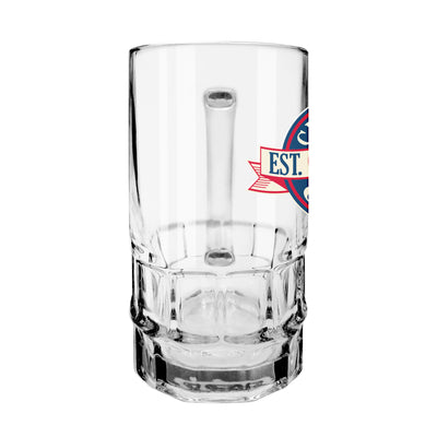 CHICAGO CUBS BULLSEYE LOGO BANNER BEER MUG