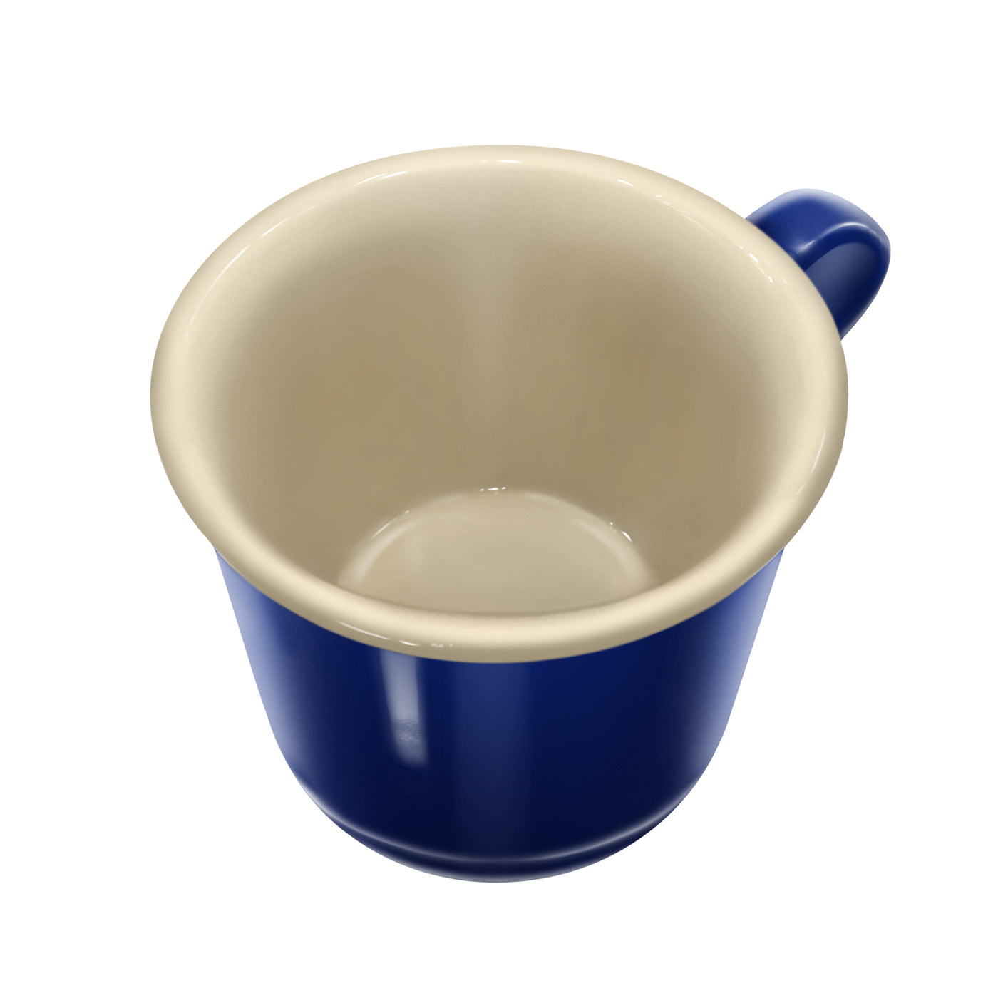 CHICAGO CUBS BULLSEYE LOGO STONEWARE BLUE MUG