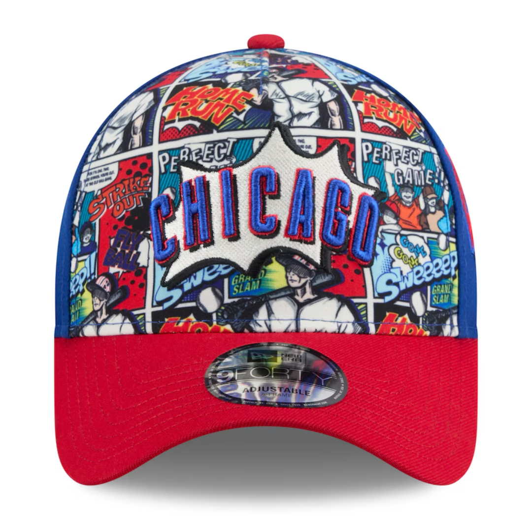 Chicago Cubs 2025 Player Comic Youth 9Forty Adjustable Cap by New Era Caps NEW ERA CAP COMPANY INC