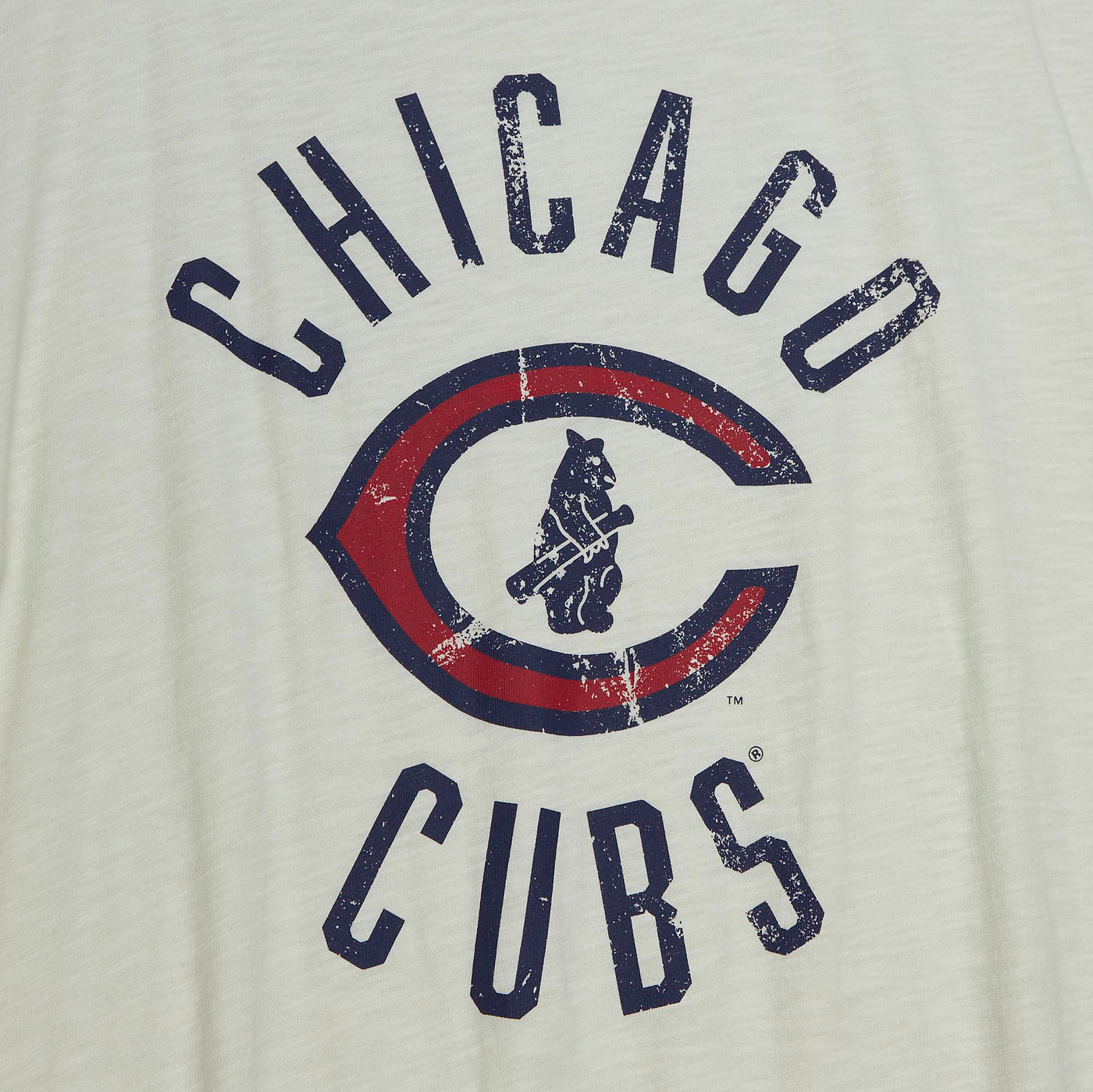 CHICAGO CUBS MITCHELL & NESS MEN'S 1929 LOGO WHITE TEE