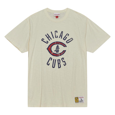 CHICAGO CUBS MITCHELL & NESS MEN'S 1929 LOGO WHITE TEE