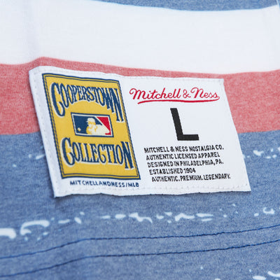 CHICAGO CUBS MITCHELL & NESS MEN'S BULLSEYE JUMBO LOGO FADED TEE