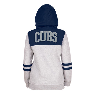 CHICAGO CUBS NEW ERA WOMEN'S 1914 GREY ZIP HOODIE