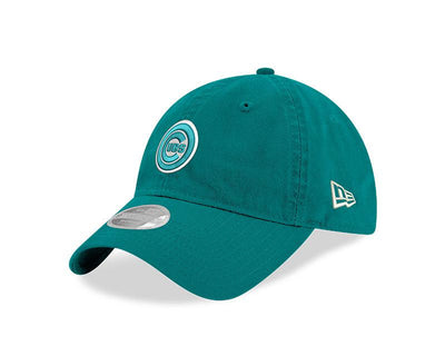 CHICAGO CUBS NEW ERA WOMEN'S C LOGO ADJUSTABLE TEAL CAP