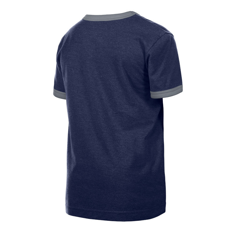 CHICAGO CUBS NEW ERA YOUTH 1914 CROSSING BATS NAVY RINGER TEE