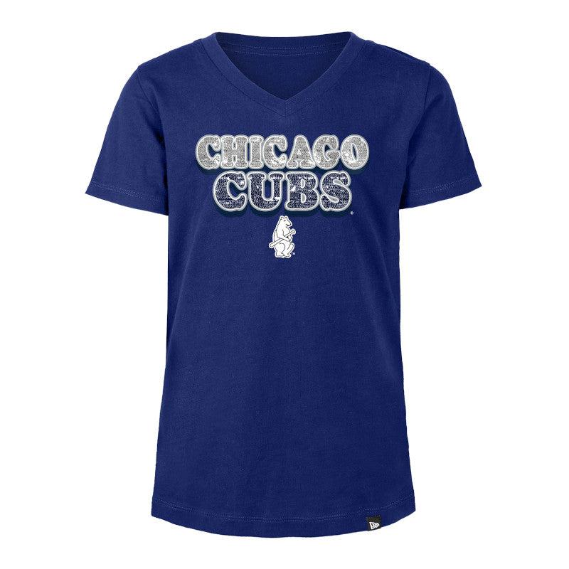 CHICAGO CUBS NEW ERA YOUTH 1914 NAVY TEE