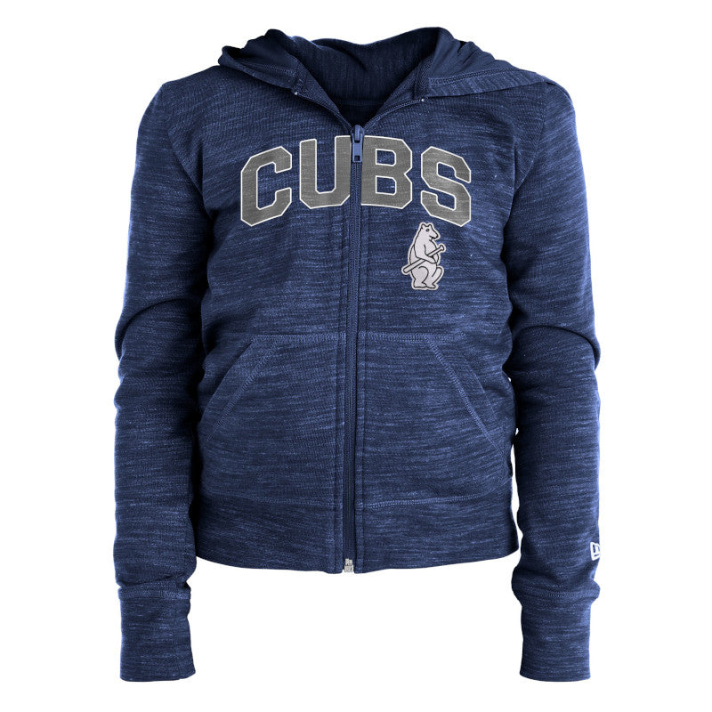 CHICAGO CUBS NEW ERA YOUTH 1914 NAVY ZIP UP HOODIE