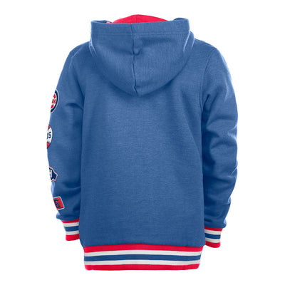 CHICAGO CUBS NEW ERA YOUTH PATCHES BLUE HOODIE