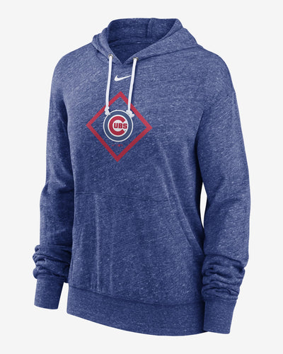 CHICAGO CUBS NIKE WOMEN'S C LOGO VINTAGE BLUE HOODIE