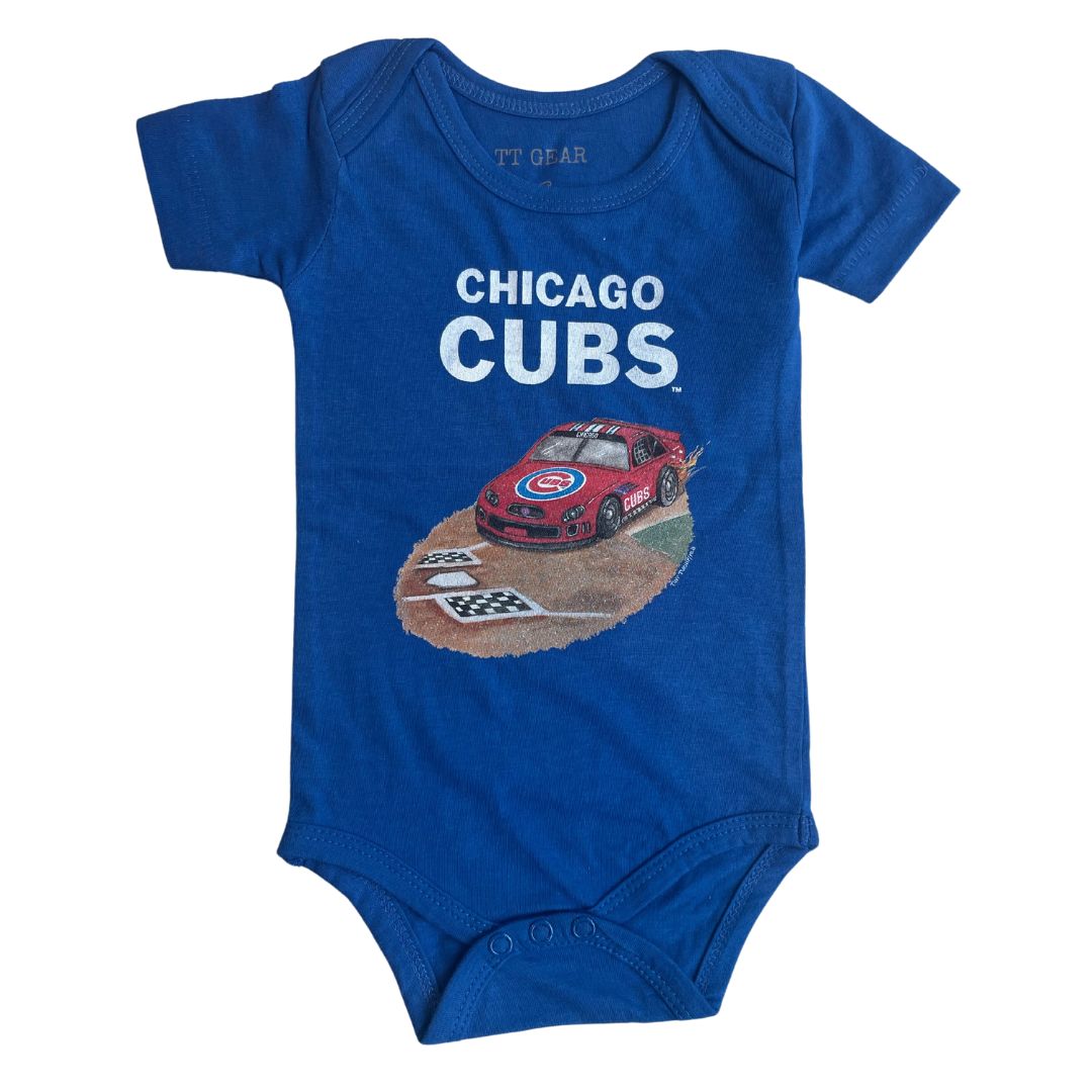 CHICAGO CUBS TINY TURNIP YOUTH RACE ROYAL BLUE ONESIE