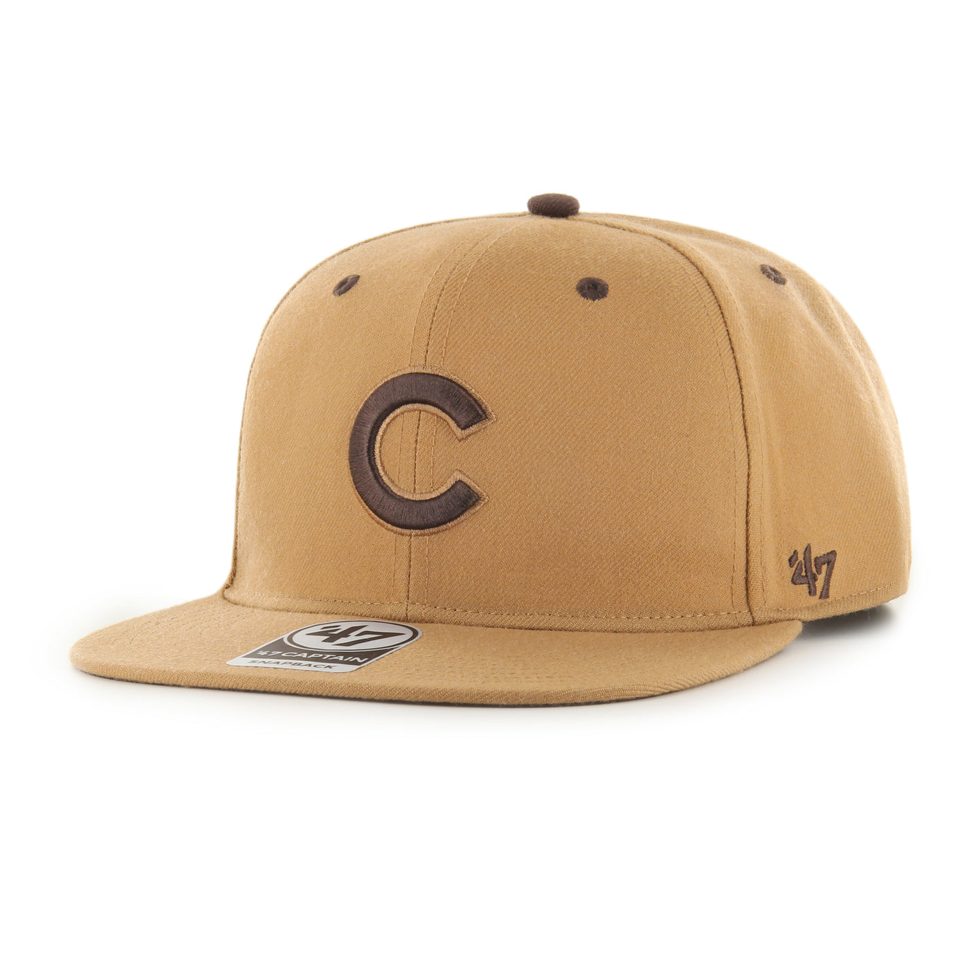 CHICAGO CUBS '47 C LOGO TOFFEE SNAPBACK CAP