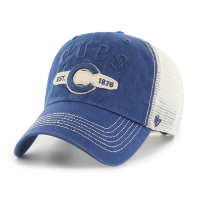 CHICAGO CUBS '47 RETRO C LOGO ADJUSTABLE BLUE MESH CAP