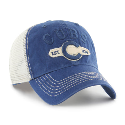 CHICAGO CUBS '47 RETRO C LOGO ADJUSTABLE BLUE MESH CAP