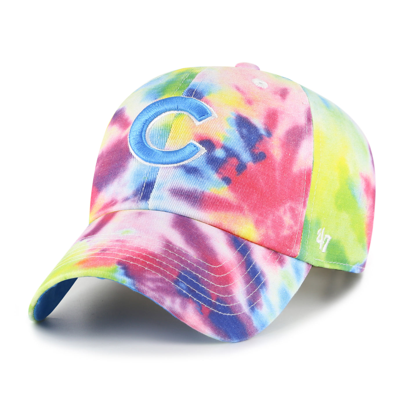 CHICAGO CUBS '47 YOUTH C LOGO TIE DYE ADJUSTABLE CAP