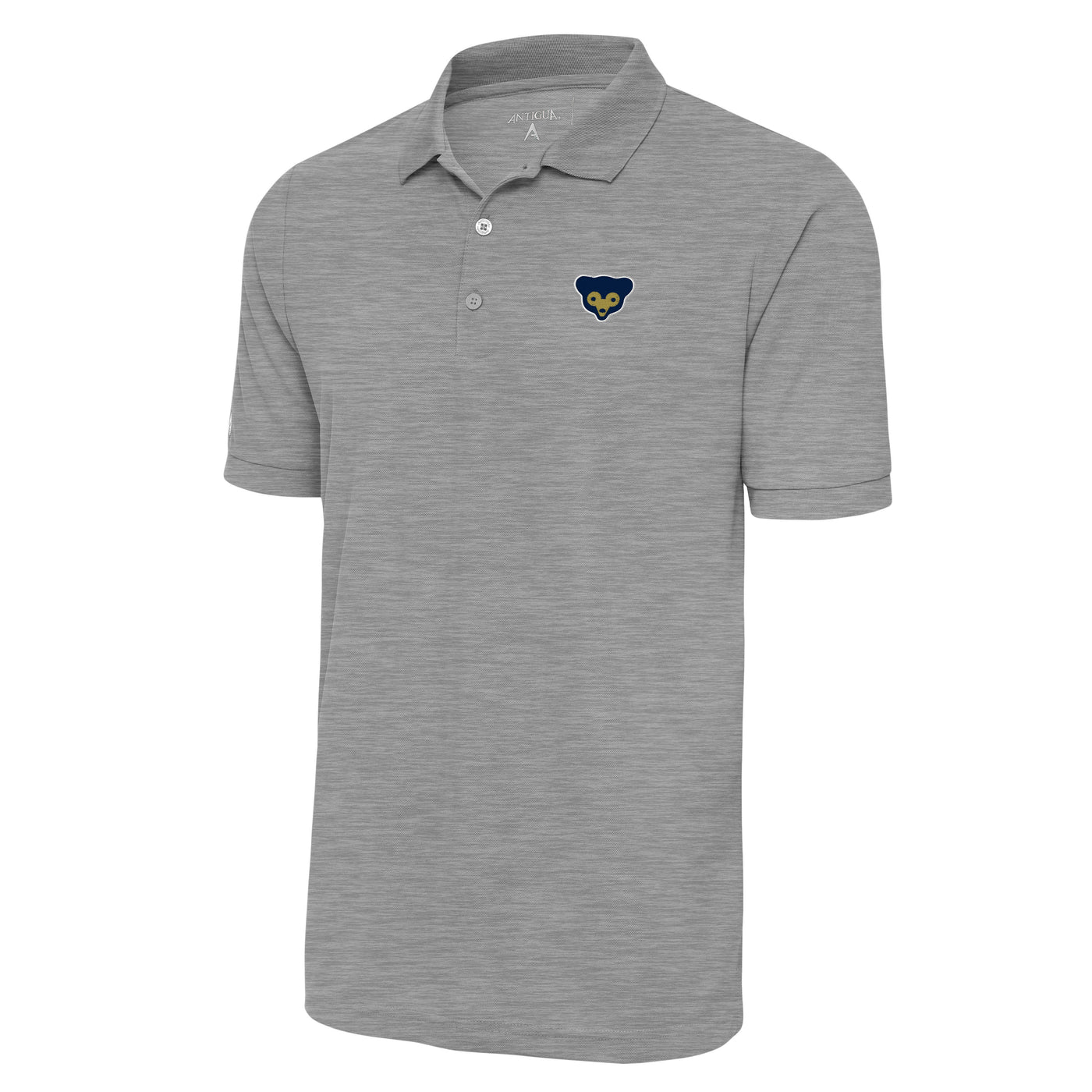 CHICAGO CUBS ANTIGUA MEN'S 1969 LOGO GRAY LEGACY POLO
