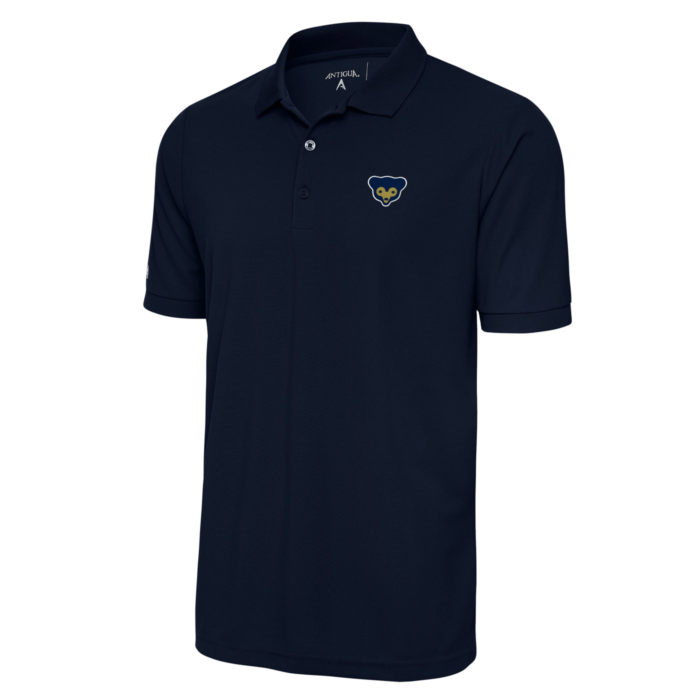 CHICAGO CUBS ANTIGUA MEN'S 1969 LOGO NAVY LEGACY POLO