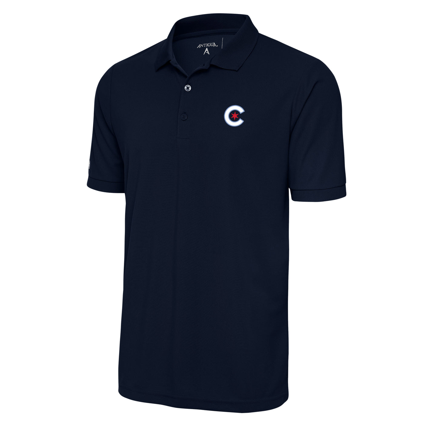 CHICAGO CUBS ANTIGUA MEN'S CITY CONNECT NAVY LEGACY POLO