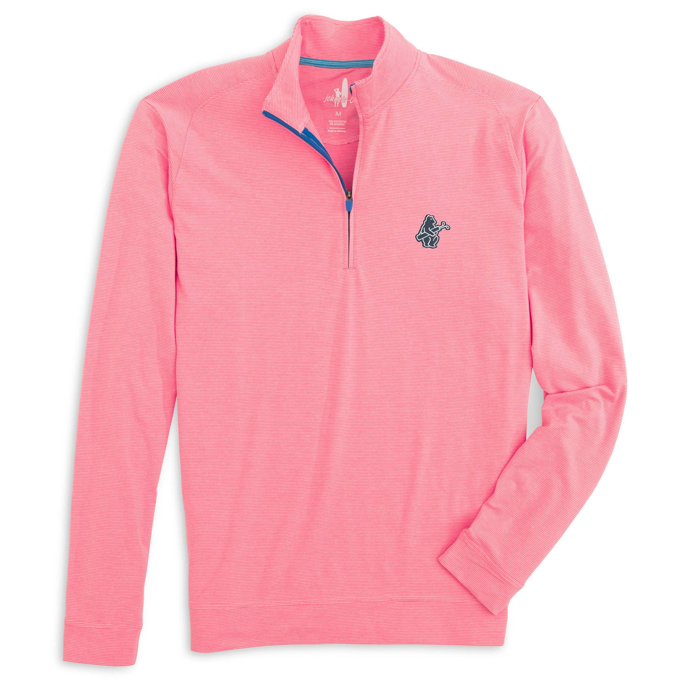 CHICAGO CUBS JOHNNIE O MEN'S 1914 GOLF PINK VAUGHN PARTIAL ZIP