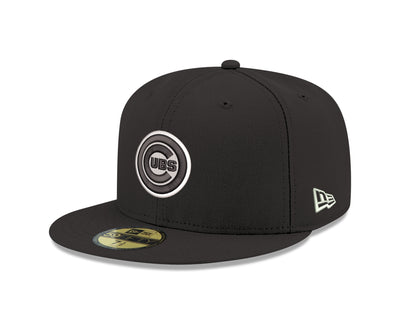 CHICAGO CUBS NEW ERA BULLSEYE LOGO 100 YEAR PATCH FITTED CAP