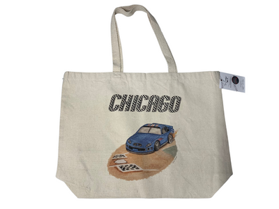 CHICAGO CUBS TINY TURNIP RACE CAR TOTE BAG