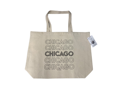 CHICAGO CUBS TINY TURNIP RACE FLAG TOTE BAG