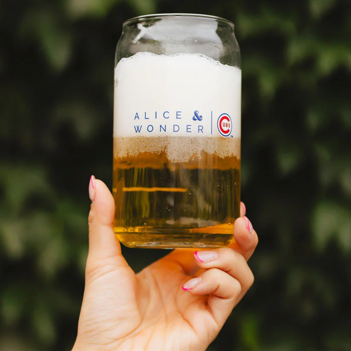 Chicago Cubs X Alice & Wonder Marquee Glass Home & Office Alice & Wonder