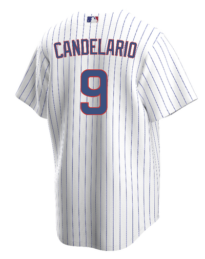 CHICAGO CUBS NIKE MEN'S JEIMER CANDELARIO HOME REPLICA JERSEY