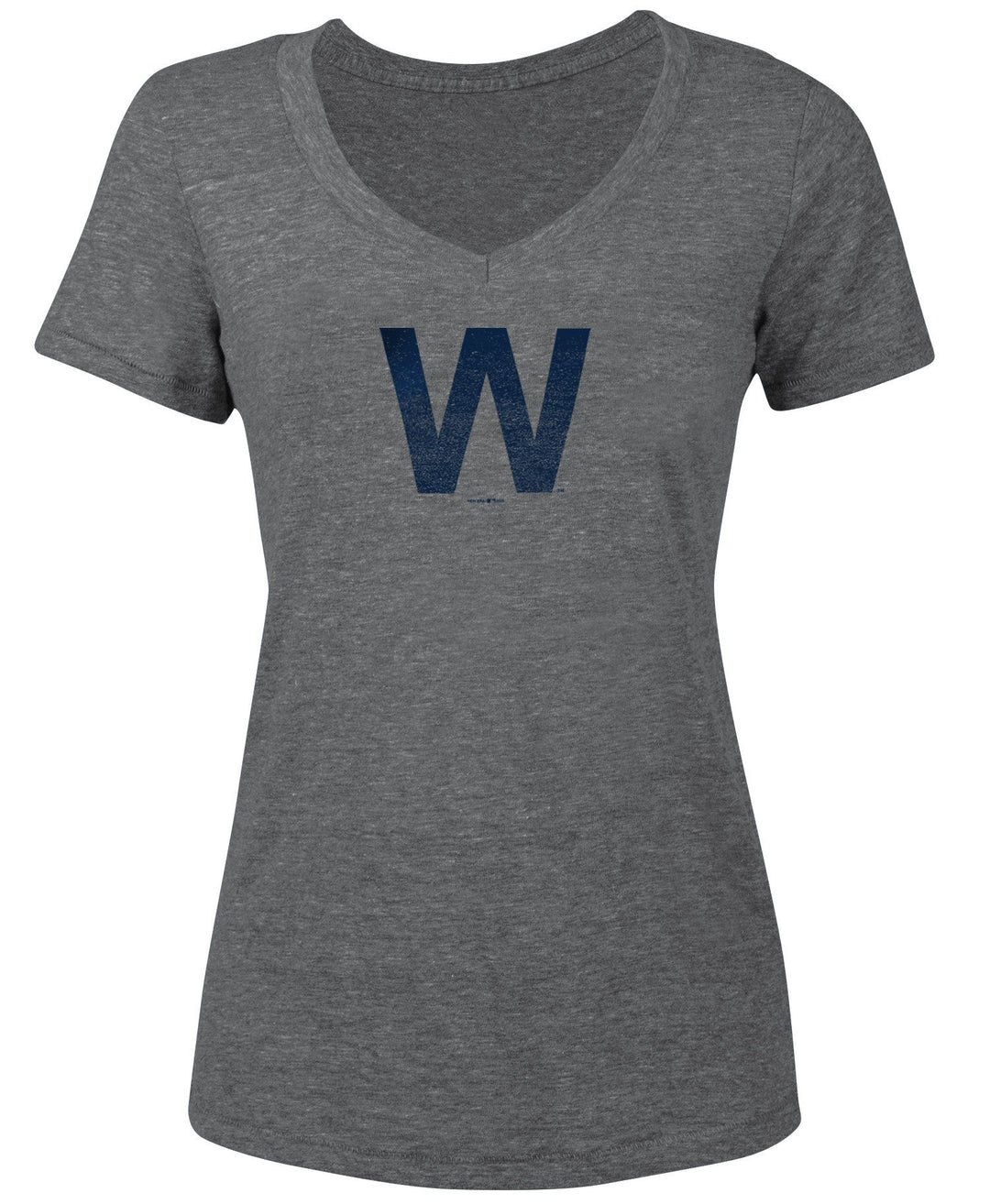 Chicago Cubs Women's W Collection Grey Tee by New Era NEW ERA CAP COMPANY INC
