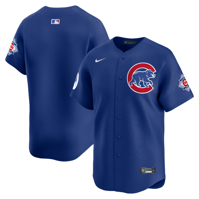Chicago Cubs Royal Blue Alternate 150th Anniversary Limited Jersey by Nike