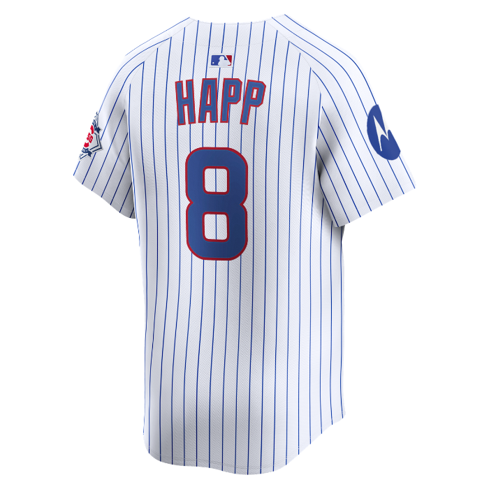 Chicago Cubs Ian Happ Home 150th Anniversary Limited Jersey by Nike Jersey Nike