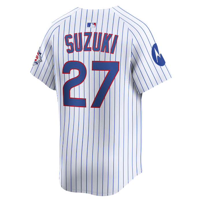 Chicago Cubs Seiya Suzuki Home 150th Anniversary Limited Jersey by Nike Jersey Nike