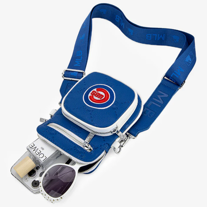 Chicago Cubs Logo Synthetic Leather Mini Crossbody Bag