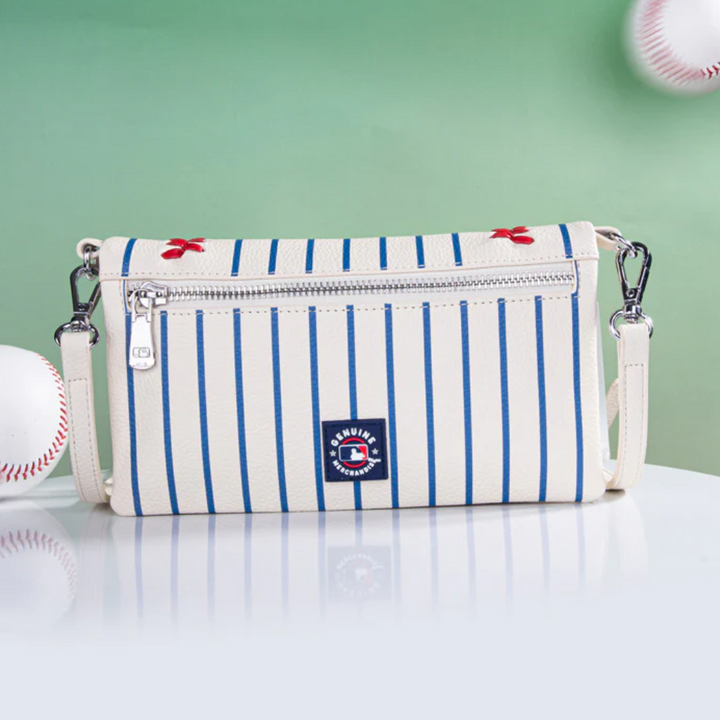 Chicago Cubs Embossed Logo Synthetic Leather Crossbody Clutch Bag