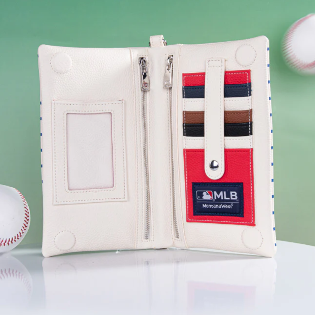 Chicago Cubs Embossed Logo Synthetic Leather Crossbody Clutch Bag