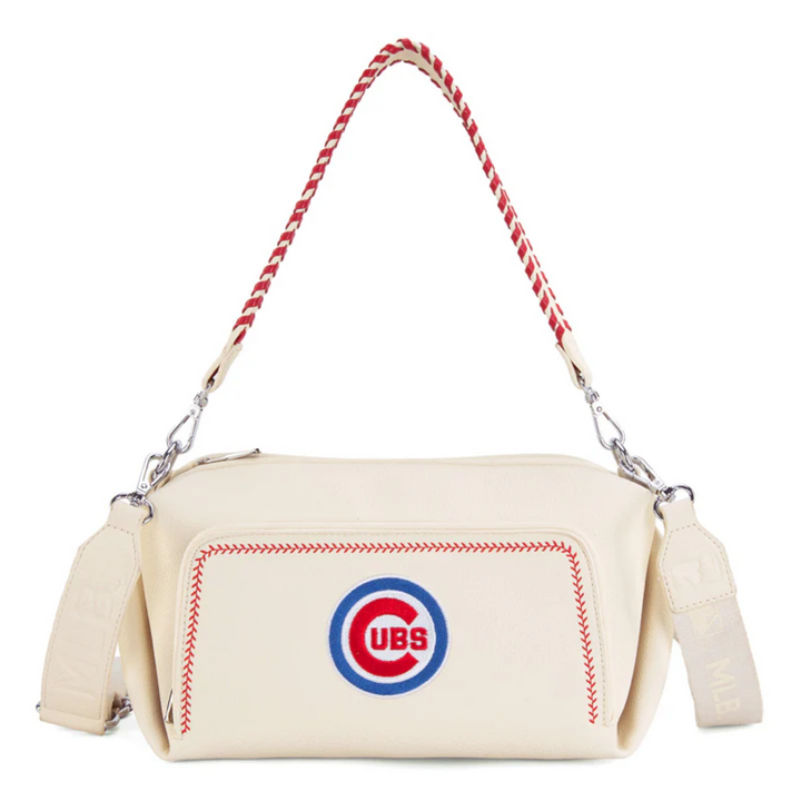 Chicago Cubs Embroidered Logo Synthetic Leather Crossbody Bag