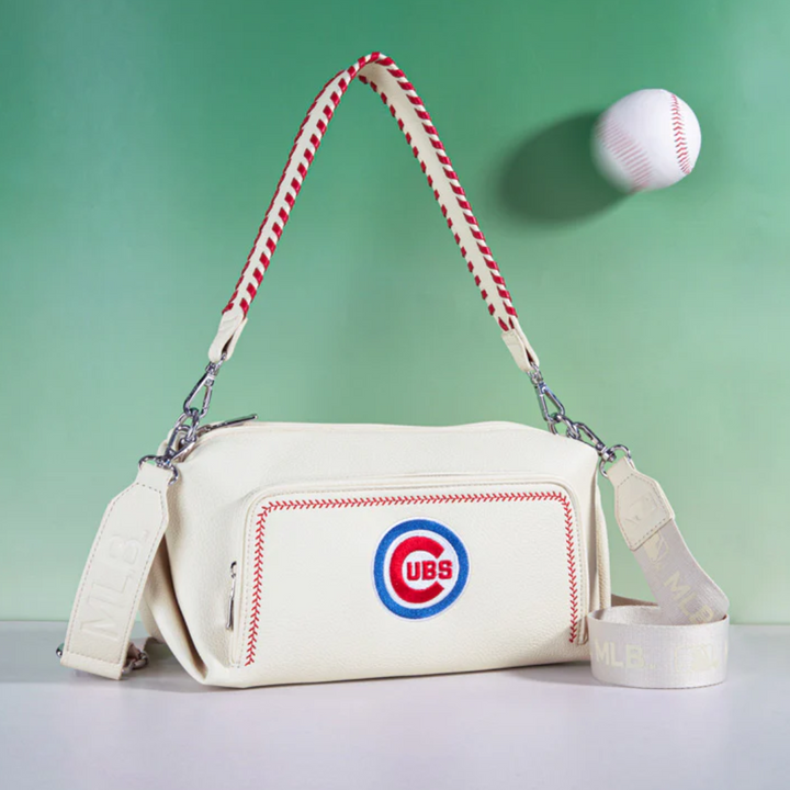 Chicago Cubs Embroidered Logo Synthetic Leather Crossbody Bag