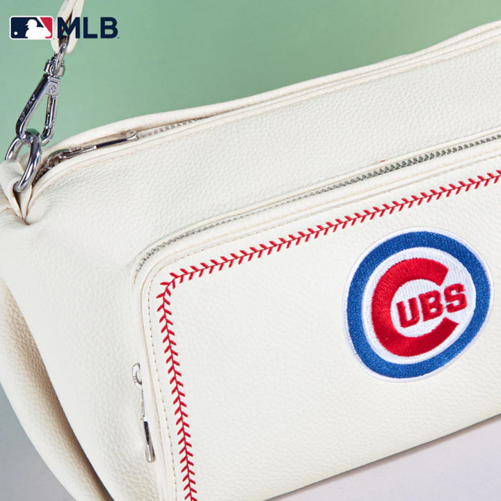 Chicago Cubs Embroidered Logo Synthetic Leather Crossbody Bag