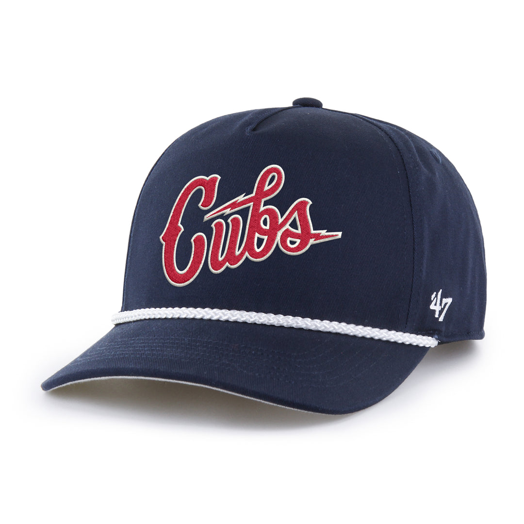 Chicago Cubs Blues Alt Script Navy Rope Hitch Cap by '47 Brand