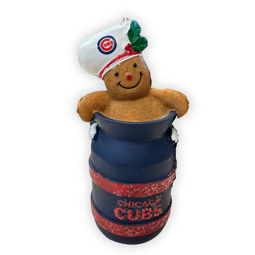 CHICAGO CUBS GINGERBREAD & MILK ORNAMENT