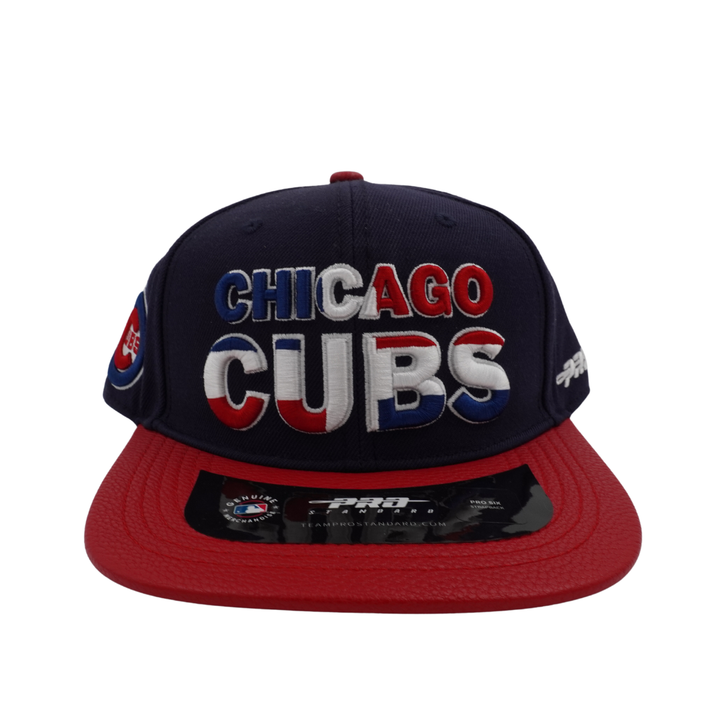 Chicago Cubs Dominican Republic Flag Leather Adjustable Cap by Pro Standard - Ivy Shop