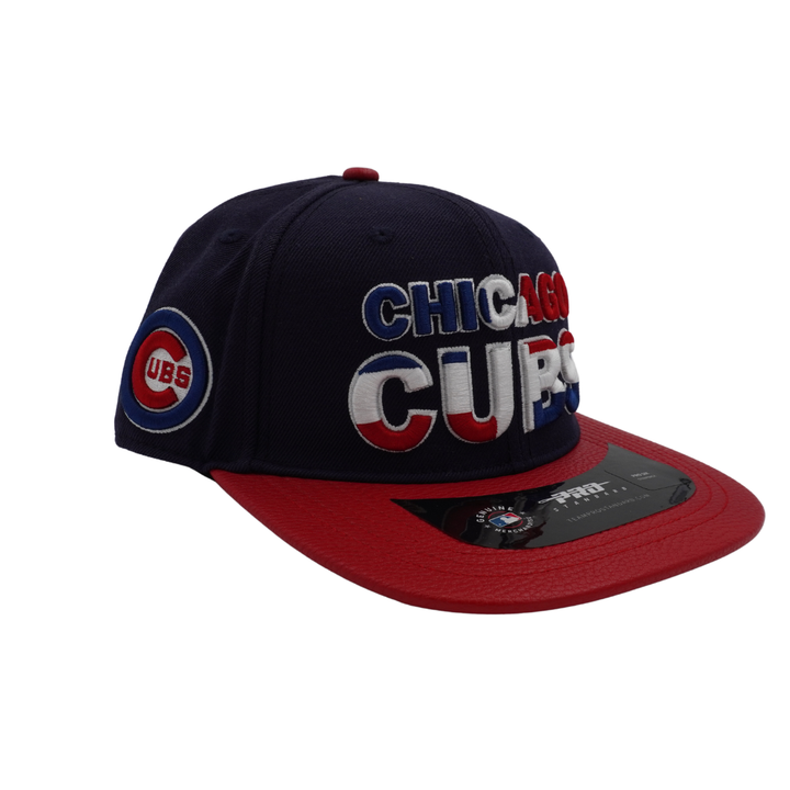 Chicago Cubs Dominican Republic Flag Leather Adjustable Cap by Pro Standard - Ivy Shop