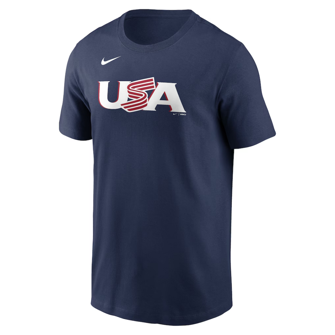 Pete Crow-Armstrong USA Baseball Navy Adult Tee by Nike