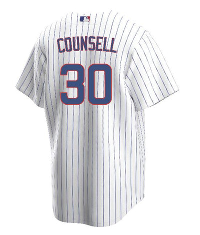 CHICAGO CUBS NIKE MEN'S CRAIG COUNSELL HOME REPLICA JERSEY