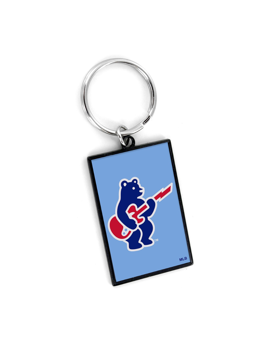 Chicago Cubs Guitar Bear Rectangle Keychain NOVPLSCHI AMINCO