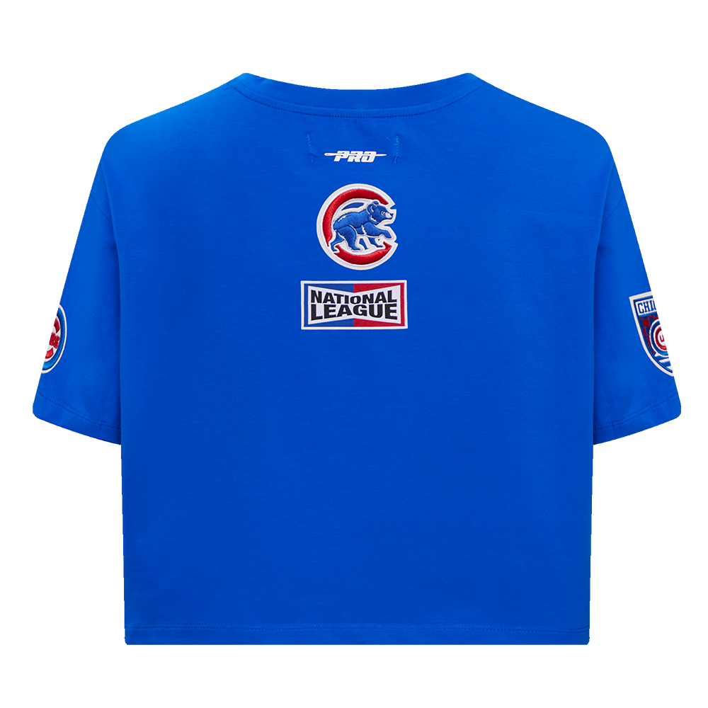 CHICAGO CUBS PRO STANDARD WOMEN S FAST LANE ROYAL BOXY TEE