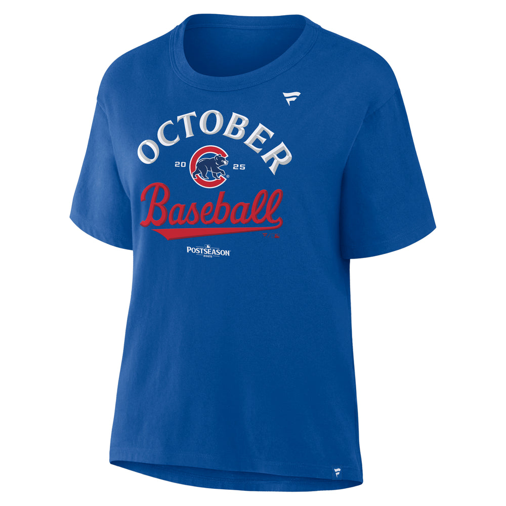 Chicago Cubs 2025 Postseason Women's Tee SHORT SLEEVE Nike